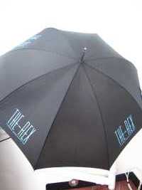 Open black Rex umbrella